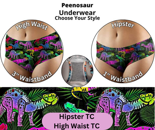 Peenosaur Hipster & High Waist Underwear