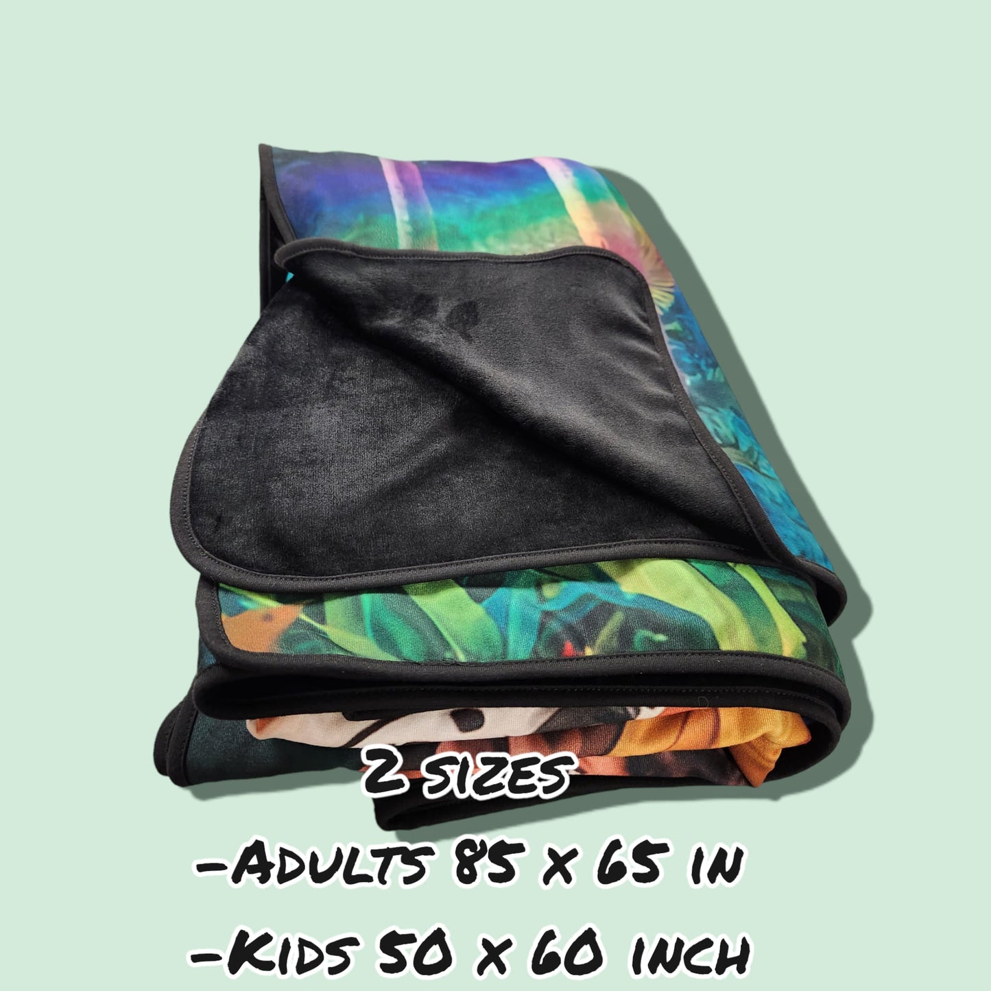 ALIEN ALOHA - SOFT BLACK FLEECE THROWS 8 - PREORDER CLOSING 2/21