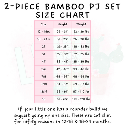 Ready To Ship - Min Peace Adult & Kid's Bamboo Short Sleeper Set -Adult XL