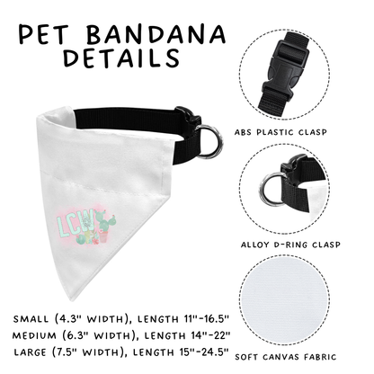 Ready To Ship - Sketch Heart Pet Collar Bandana