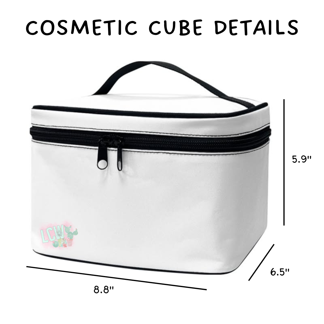 Batch #559 - Cosmetic Cube Collection - Closes 7/22- ETA late Sept - Pink Leop Cosmetic Cube
