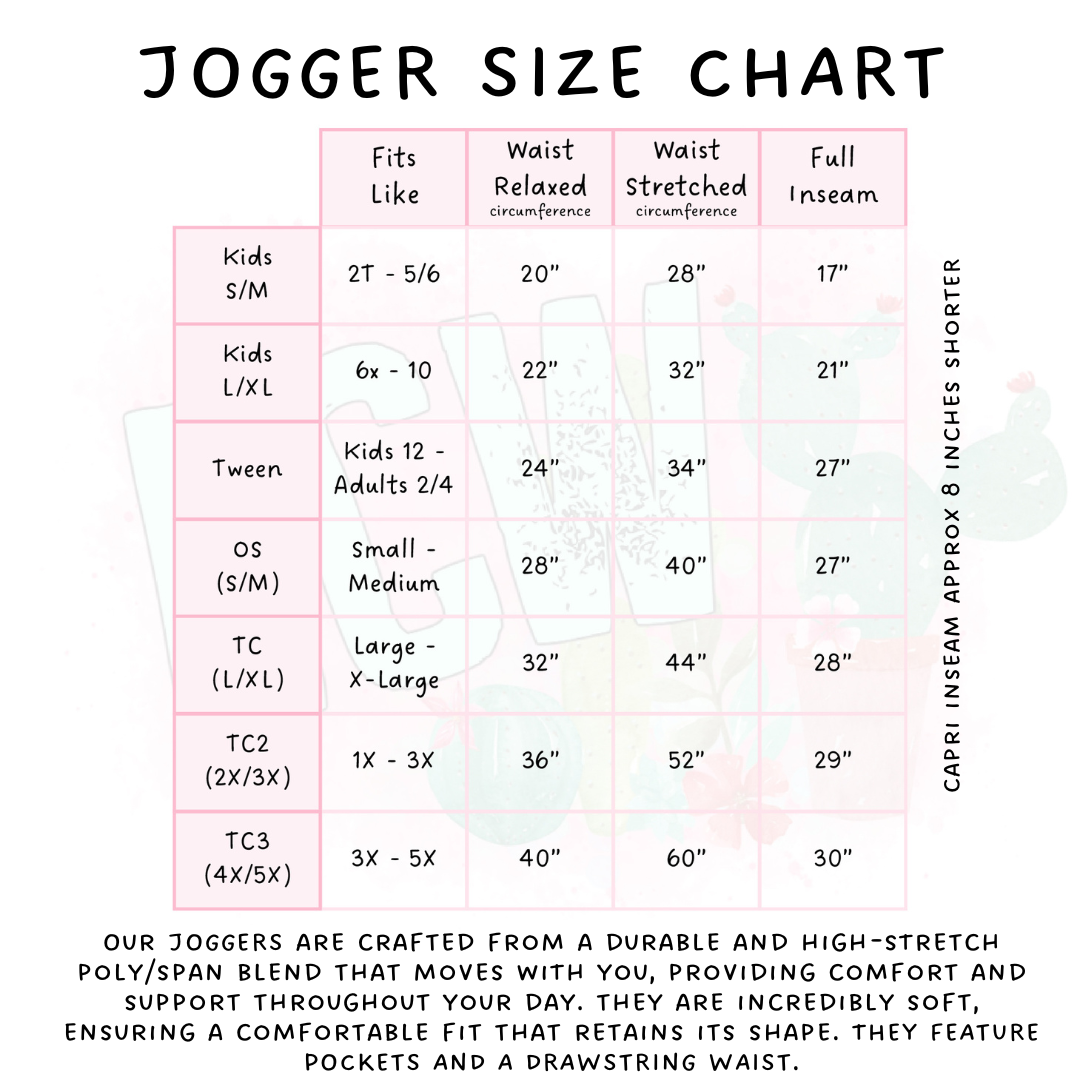 Batch #465 - Magical Character Stamps - Closes 12/19 - ETA mid Feb - Stamp 14 Joggers