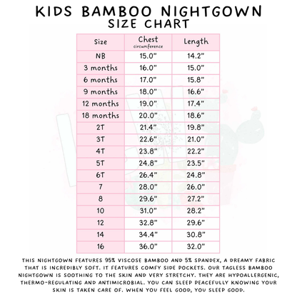 Ready to Ship - Xmas Books Adult Bamboo Nightgown - Adult XS