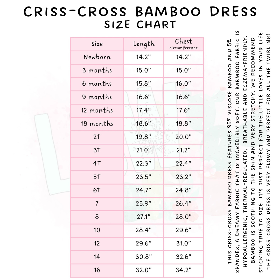 Ready to Ship - Fall Dog Criss-Cross Bamboo Dress - 5T