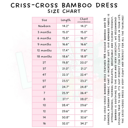Ready to Ship - Fall Dog Criss-Cross Bamboo Dress - 5T