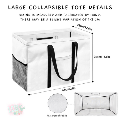 Ready To Ship - Baltimore Bow Collapsible Tote