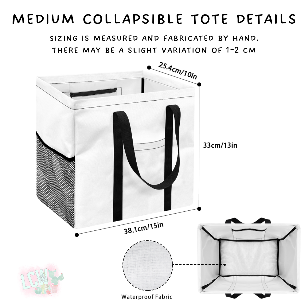 Ready To Ship - Baltimore Bow Collapsible Tote