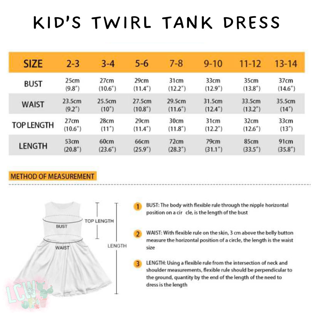 Ready To Ship - Alien Buds Girls Tank Dresses - 5/6