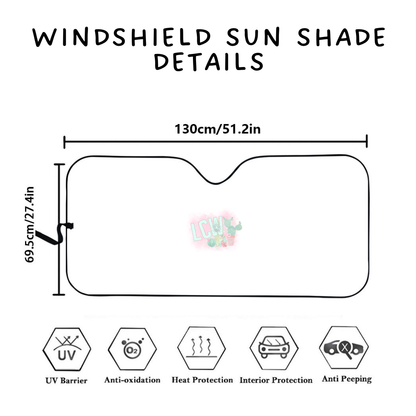 Batch #554 - Car Accessories 3 - Closes 7/10 - ETA early/mid Sept - Derp Stripe Windshield Sun Shade