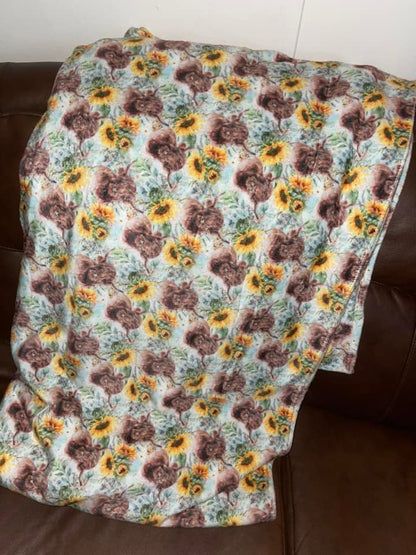 FLORAL MOON- GIANT SHAREABLE THROW BLANKET