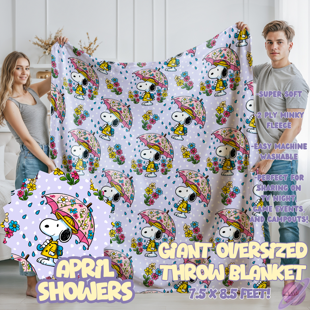 APRIL SHOWERS- GIANT SHAREABLE THROW BLANKETS ROUND 12-PREORDER CLOSING 3/2