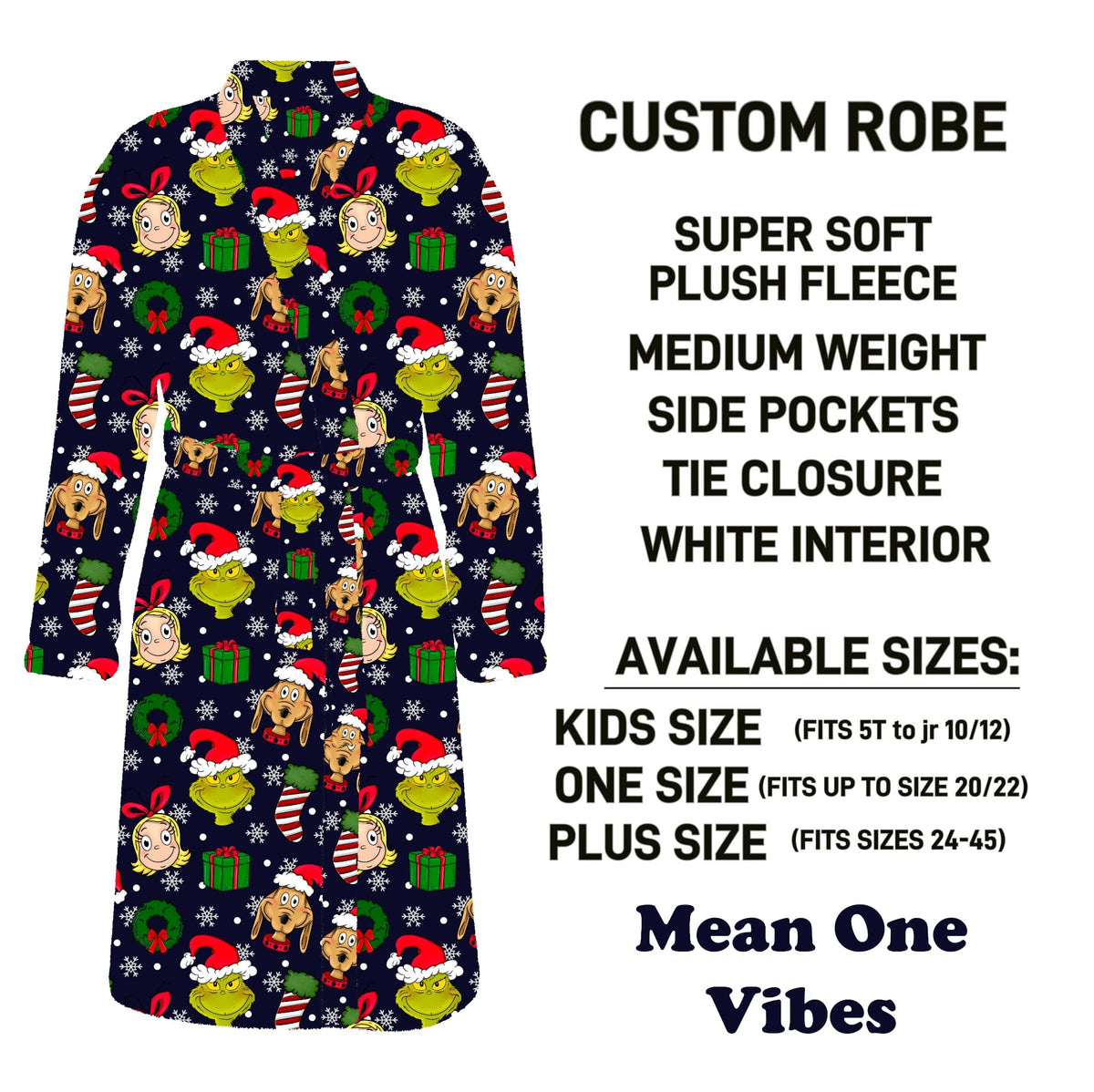 CU4R - Mean One Vibes Robe - Preorder Due 10/14 ETA: Mid-Dec