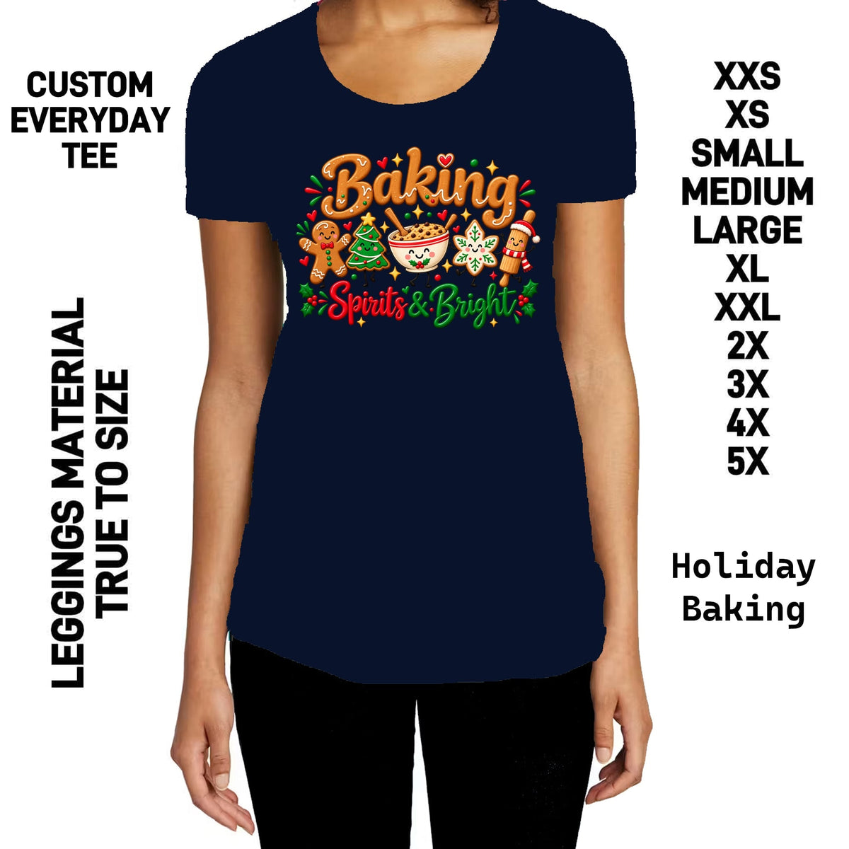301BT - Holiday Baking Everyday Tee - Preorder Due 10/11 ETA: Early Dec