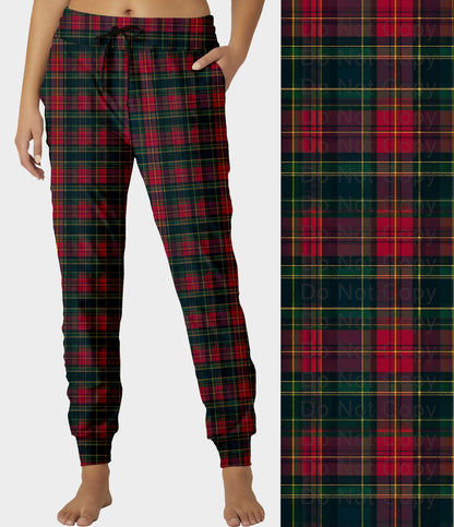 RTS - Christmas Plaid Jogger Pants