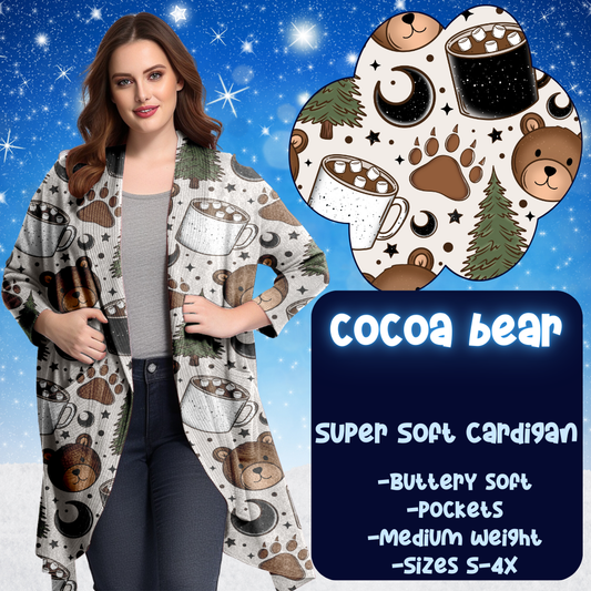 COCOA BEAR - SOFT CARDGIAN WINTER RUN CLOSING 10/29