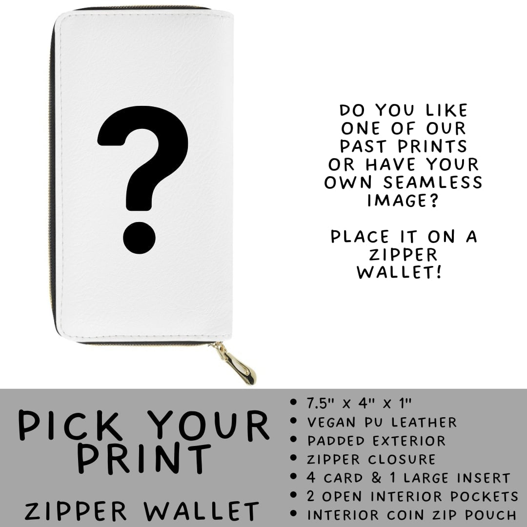Batch #581 - PYP Football - Closes 9/4 - ETA Early Nov - Pick Your Print Zipper Wallet