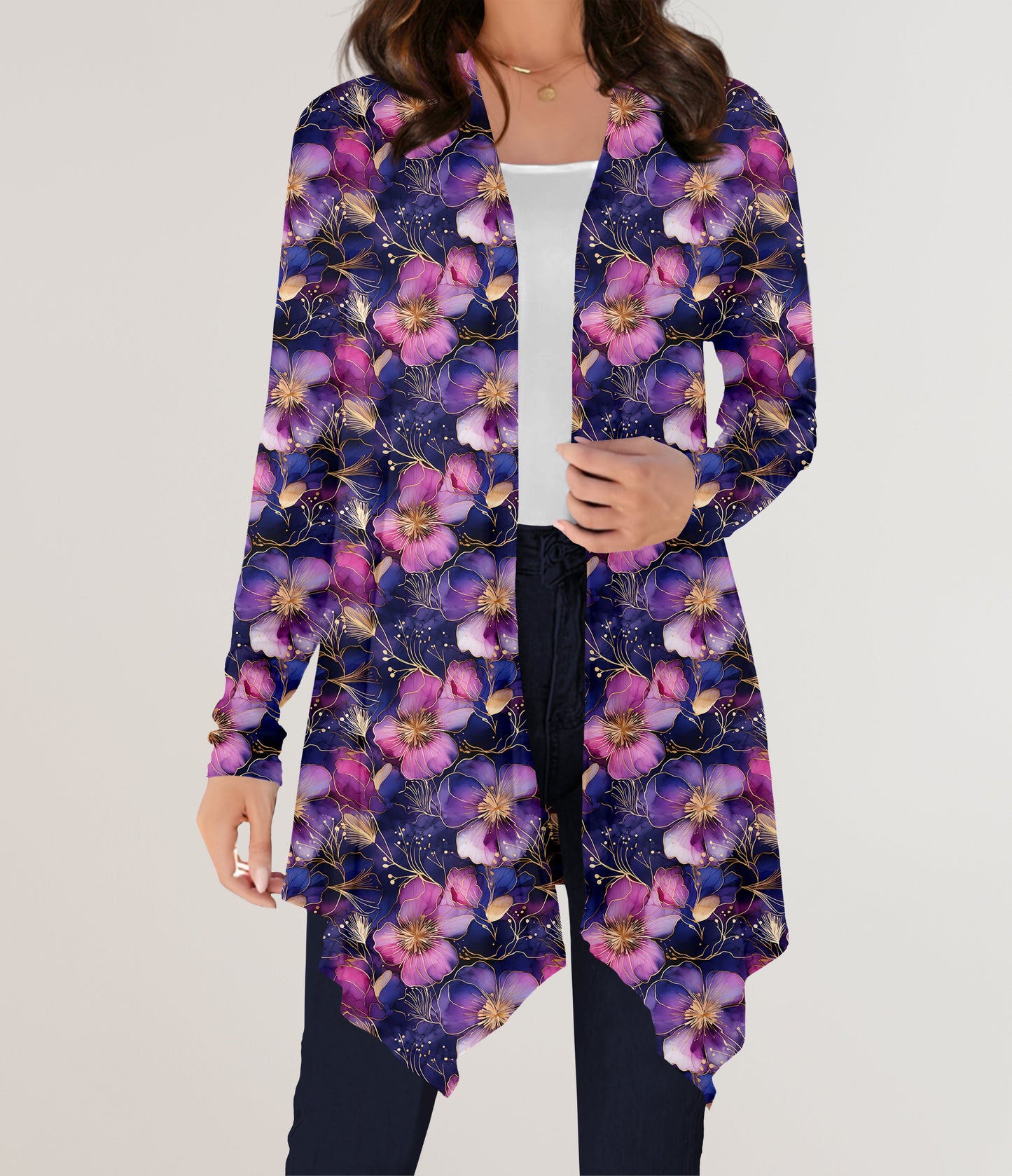 RTS - Elegant Blooms Cardigan w/ Pockets