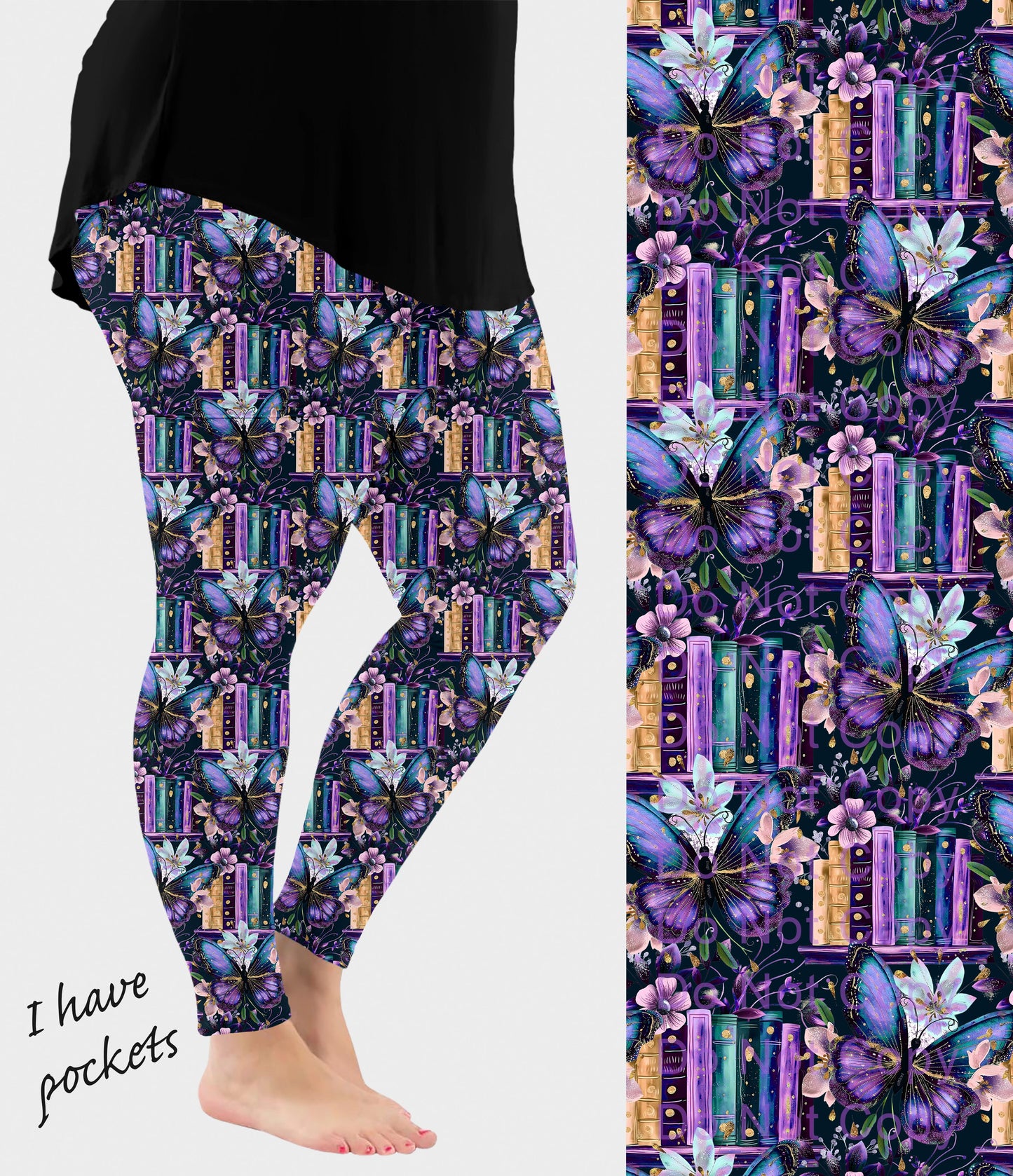 RTS - Enchanted Library Leggings with Pockets