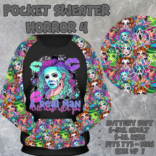 HORROR 4 - POCKET SWEATSHIRT - POCKET SWEATER OUTFITS 2 PREORDER CLOSING 2/19