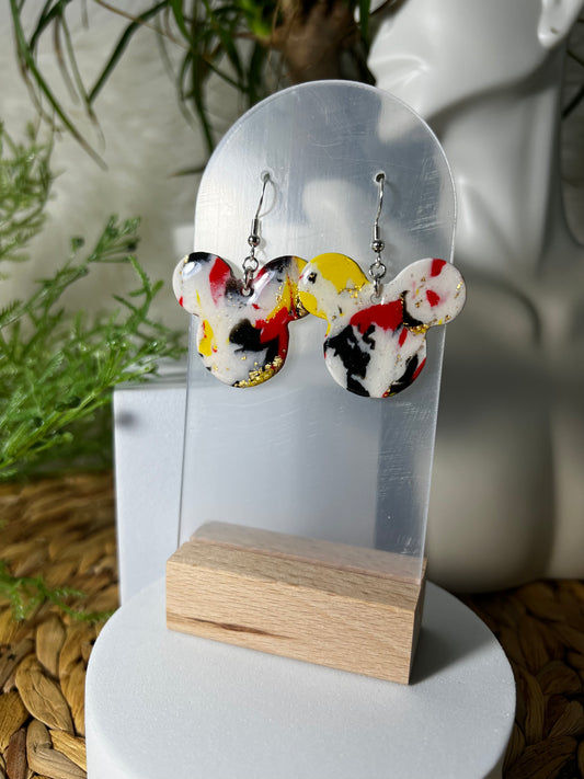 Large Mickey Hook Earrings