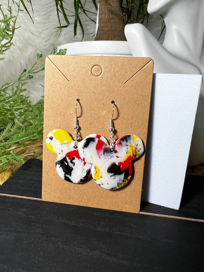 Large Mickey Hook Earrings