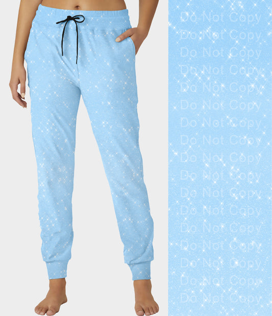 RTS - Light Blue Sparkle Joggers