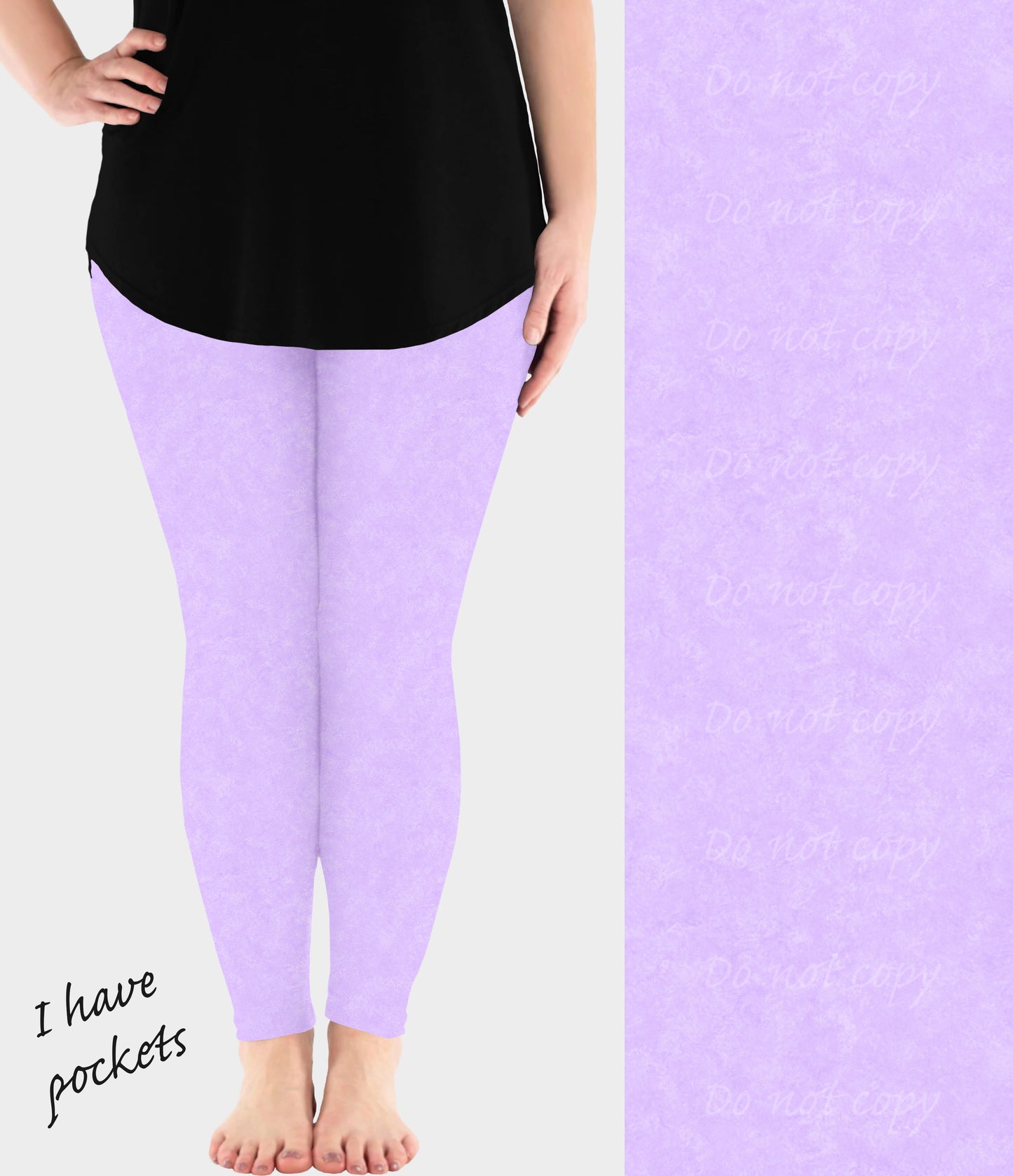 RTS - Lilac Leggings w/ Pockets