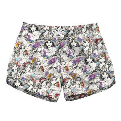 Princess Sketch Shorts
