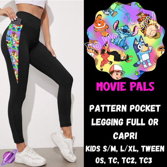 MOVIE PALS - LEGGING/CAPRI-ZIP UP HOODIE OUTFIT RUN PREORDER CLOSES 1/26