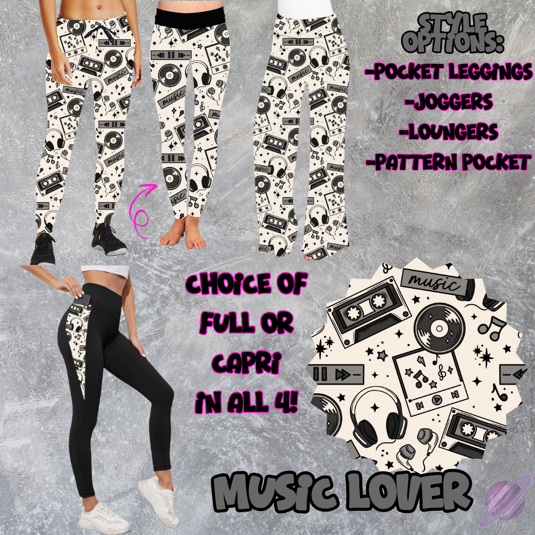 MUSIC LOVER - LEGGING/JOGGER/LOUNGER -POCKET SWEATER OUTFITS 2 PREORDER CLOSING 2/19