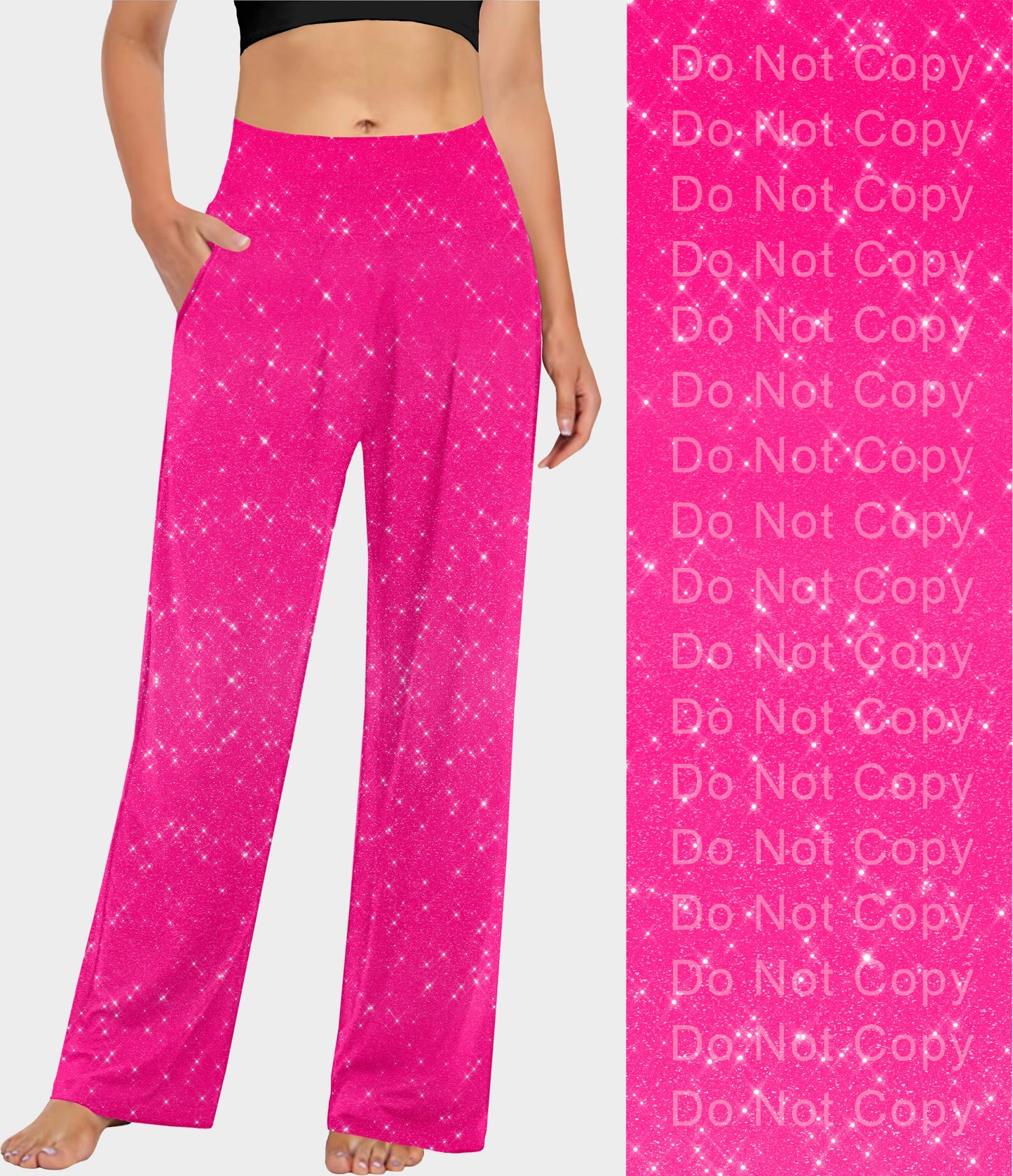 RTS - Neon Pink Sparkle Lounge Pants