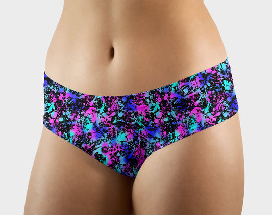 RTS - Neon Splatter Hipster/High Waist Panties