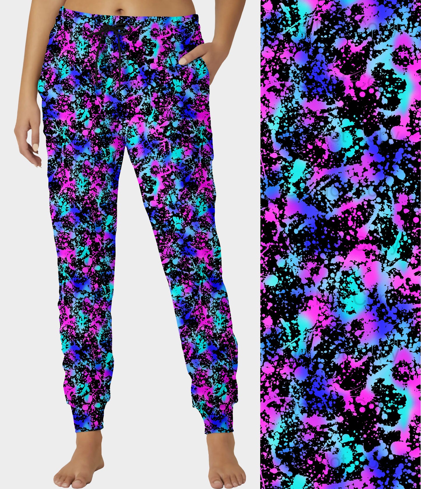 RTS - Neon Splatter Joggers