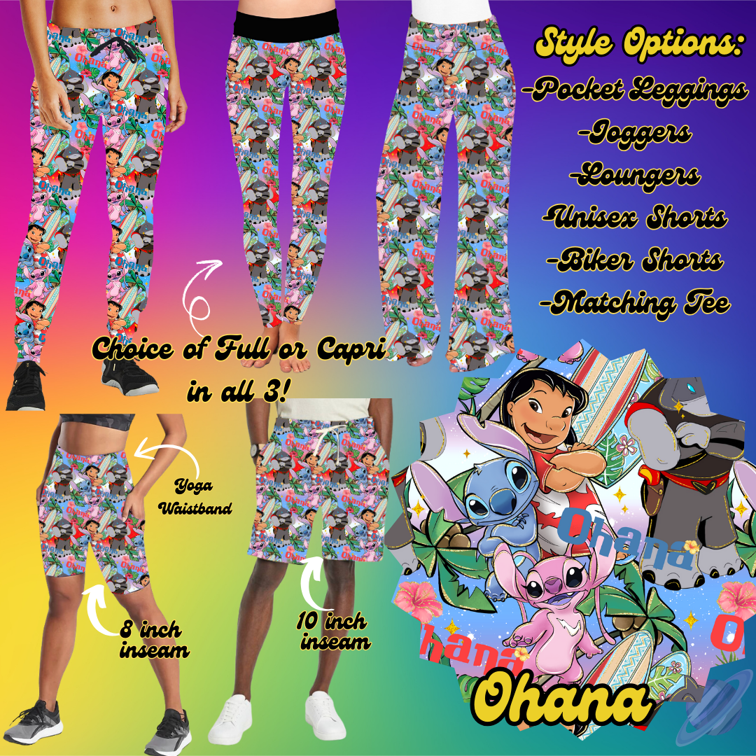 OHANA- LEGGING/JOGGER/LOUNGER/SHORTS - POLAROID PREORDER CLOSING 2/17