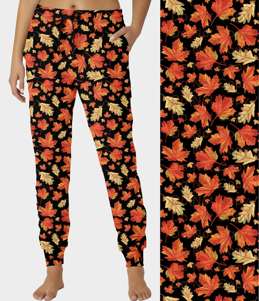 RTS - Orange Leaves Joggers