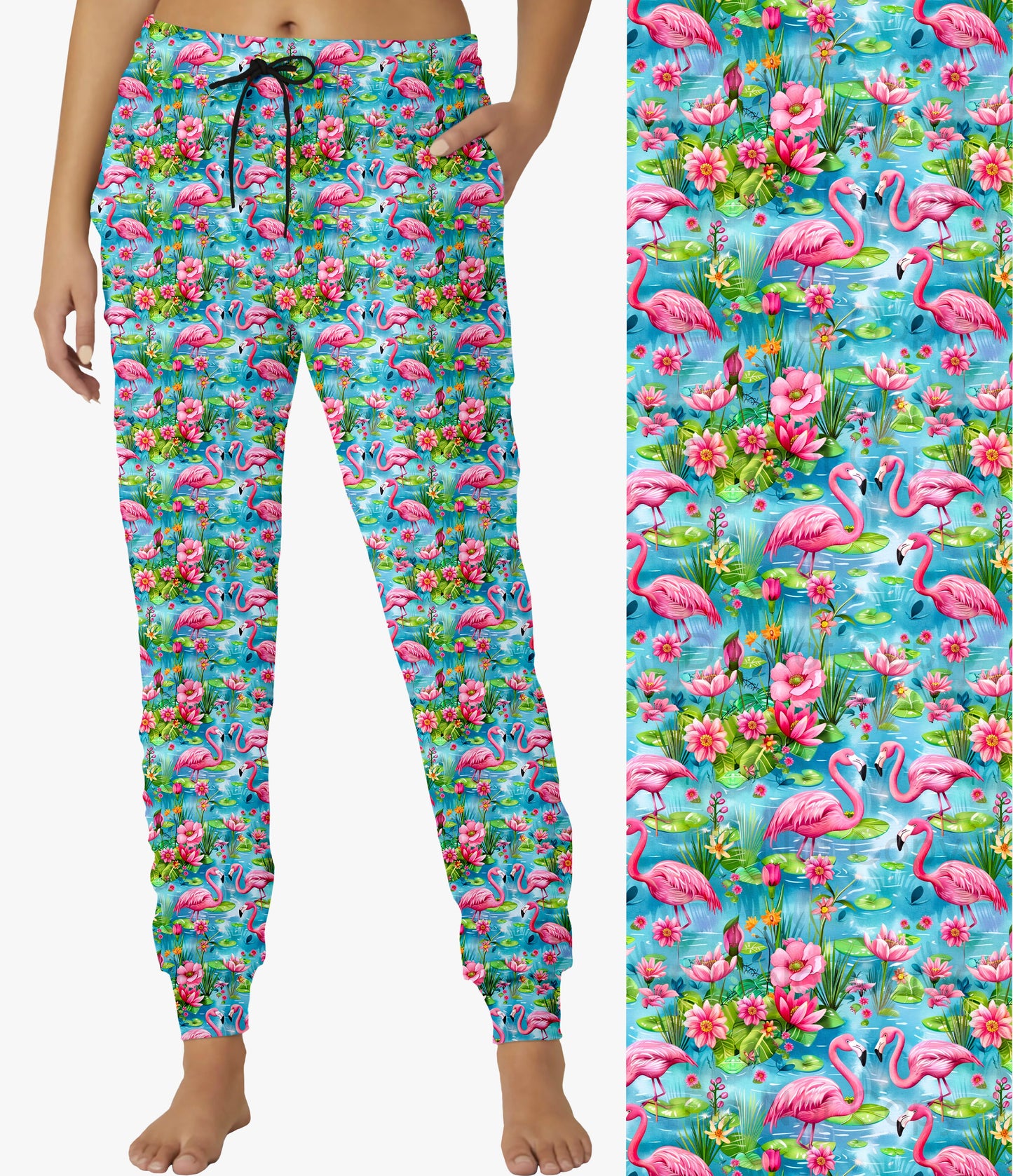 RTS - Pretty Flamingo Joggers