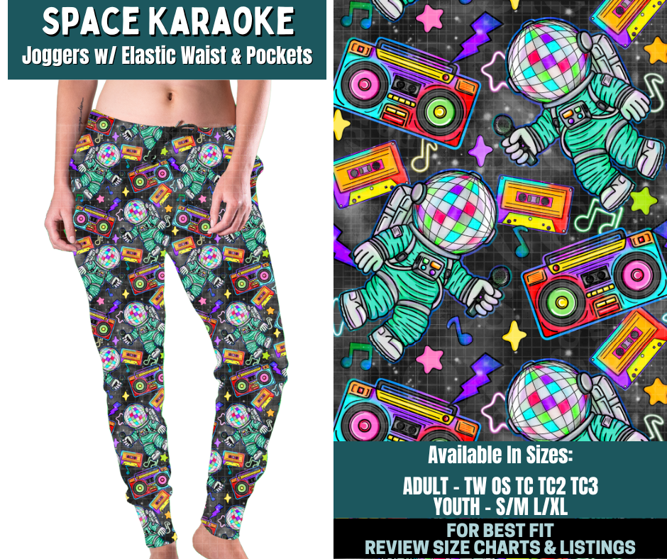 Preorder! Closes 2/5. ETA May. Space Karaoke Joggers