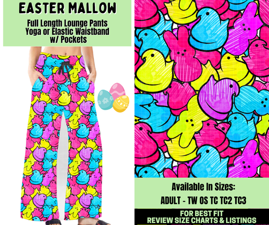Preorder! Closes 1/19. ETA April. Easter Mallow Full Length Lounge Pants
