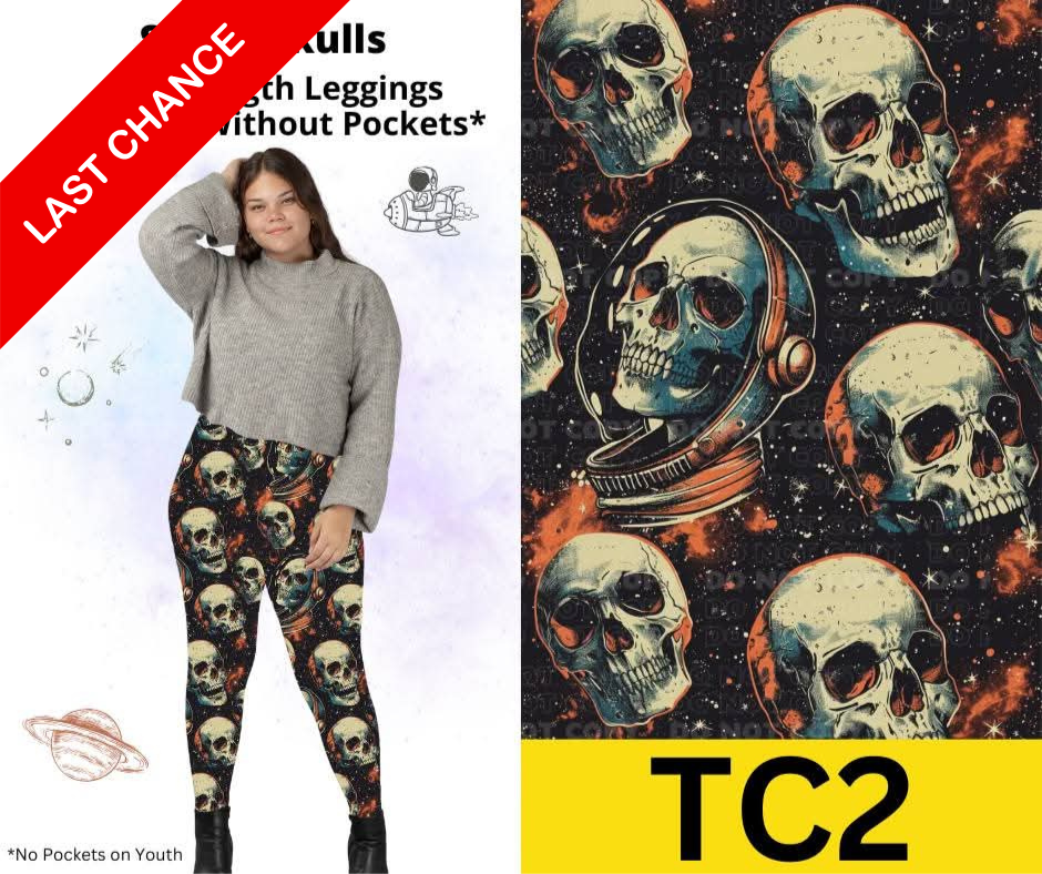 Space Skulls Full Length Leggings