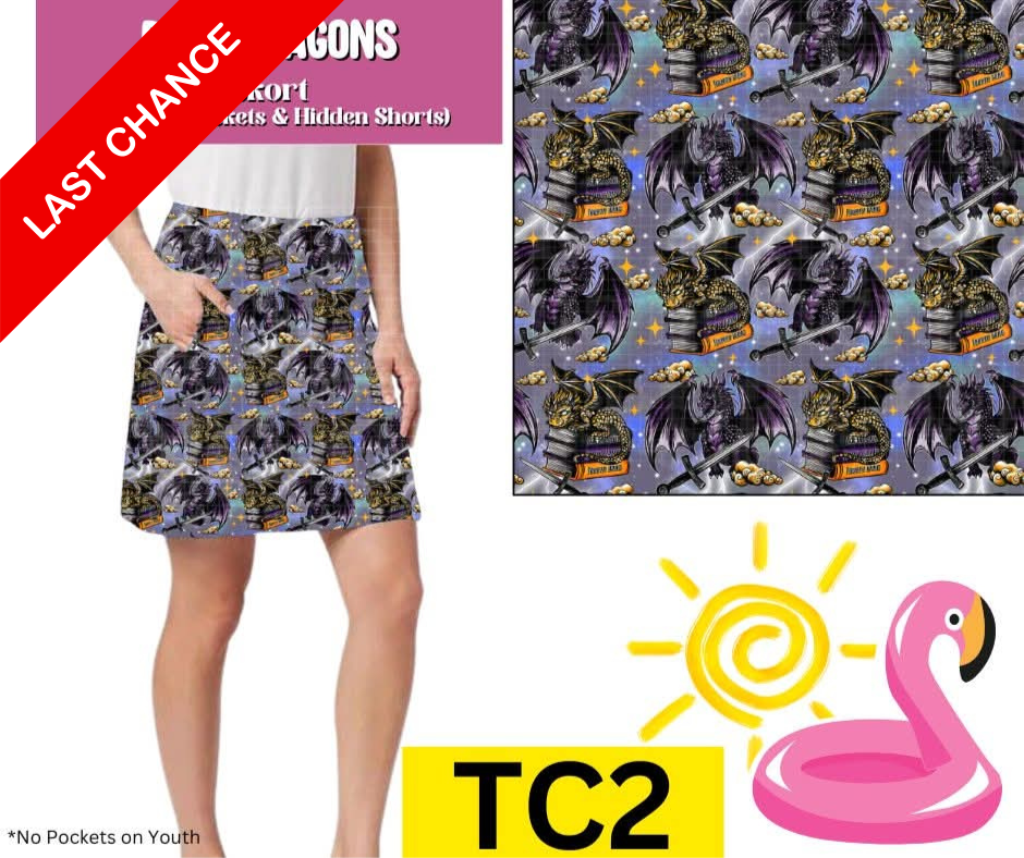 Book Dragons Skort