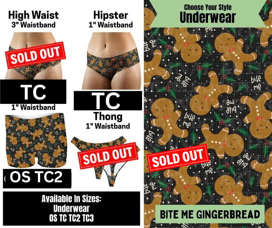 Bite Me Gingerbread Hipster, Boyshort Underwear