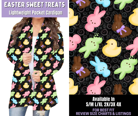 Preorder! Closes 1/22. ETA April. Easter Sweet Treats Pocket Cardigan