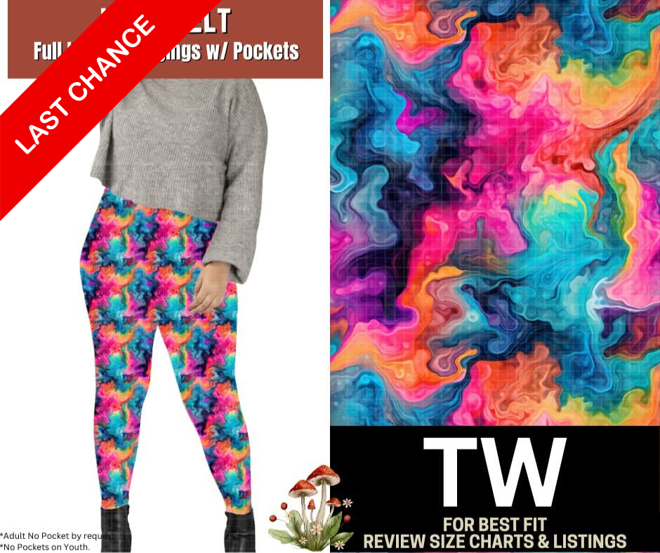 Wax Melt Full Length Leggings w/ Pockets