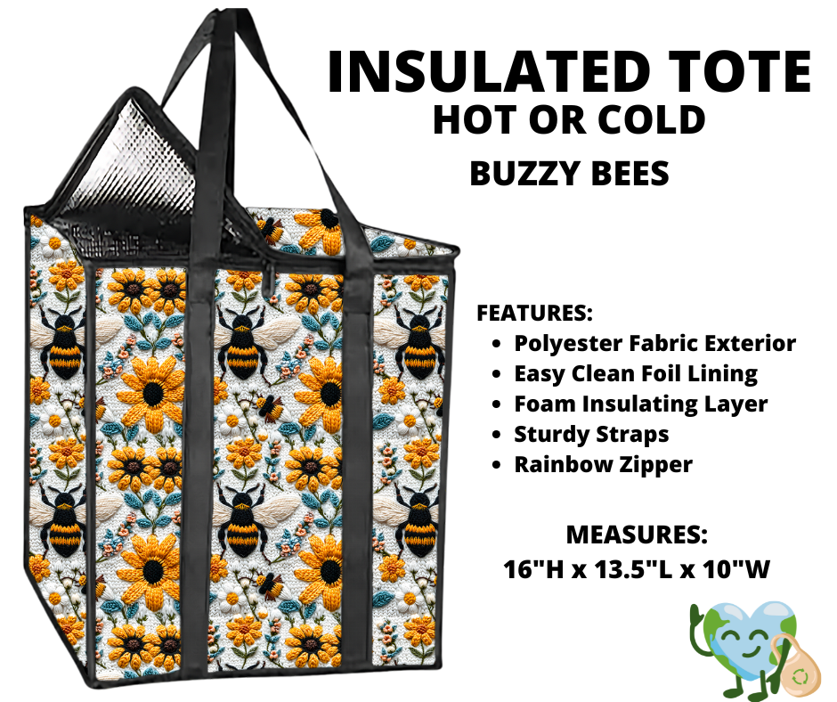 Buzzy Bees Insulated Tote