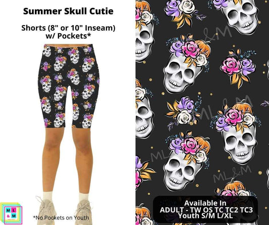 Summer Skull Cutie Shorts w/ Pockets