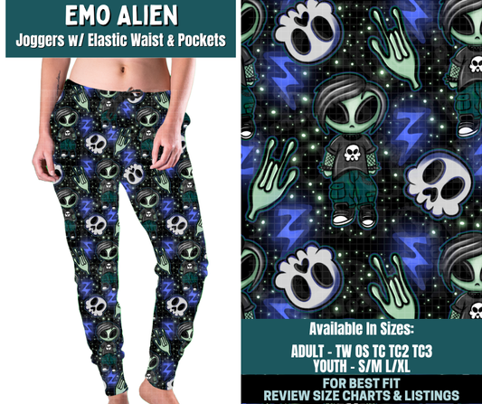 Preorder! Closes 2/5. ETA May. Emo Alien Joggers