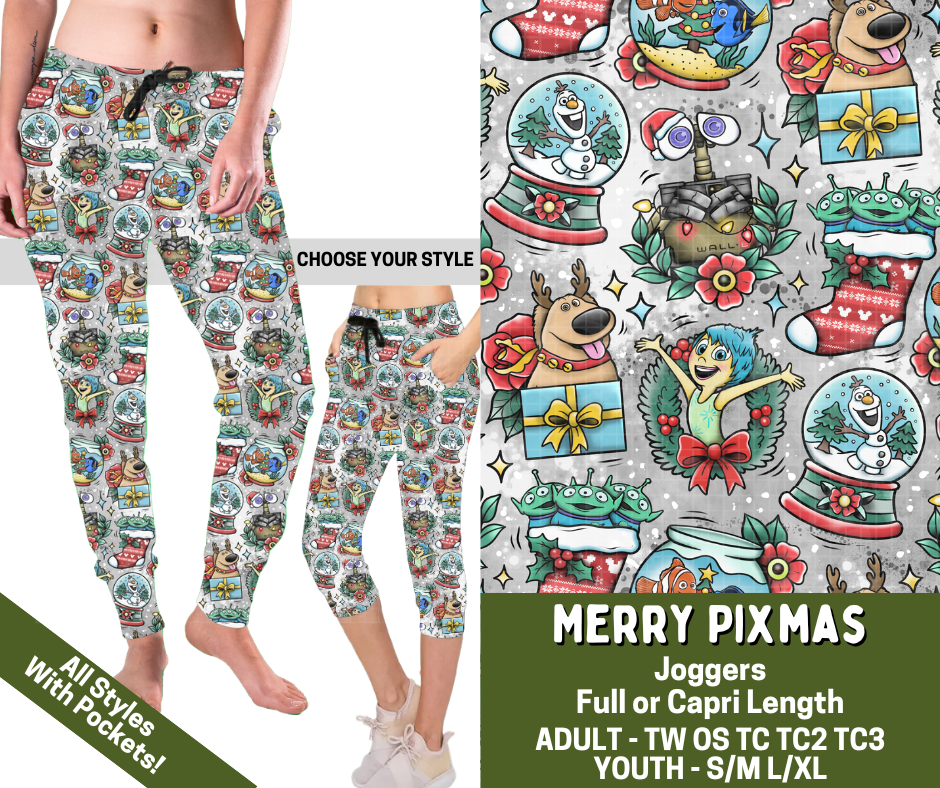 Preorder! Closes 7/15. ETA Nov. Merry Pixmas Combo Jogger Lengths