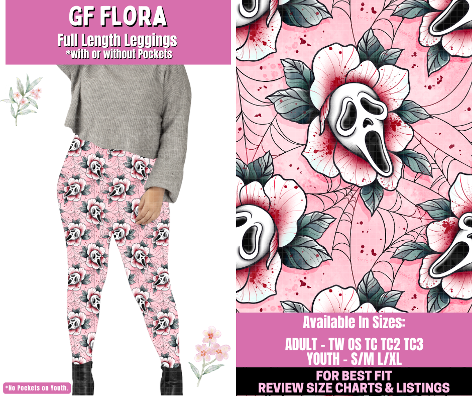 Preorder! Closes 1/12. ETA March. GF Flora Full Length Leggings w/wo Pockets