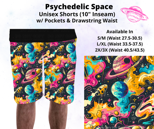 Preorder! Closes 2/3. ETA May. Psychedlic Space Unisex Shorts