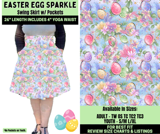 Preorder! Closes 1/19. ETA April. Easter Egg Sparkle Swing Skirt